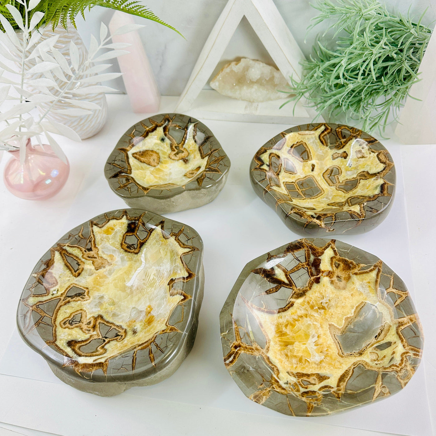 Utah Septarian Polished Crystal Bowls - You Choose - all variants
