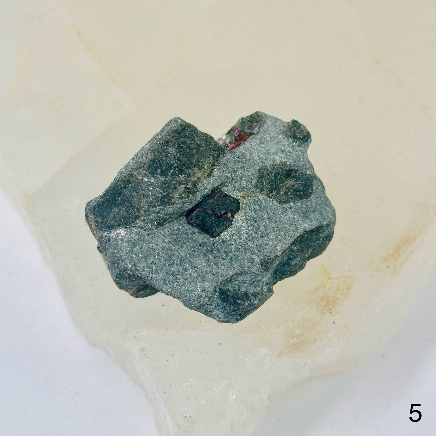  Garnet on Hematite Matrix - Natural Crystal - You Choose variant 5 labeled