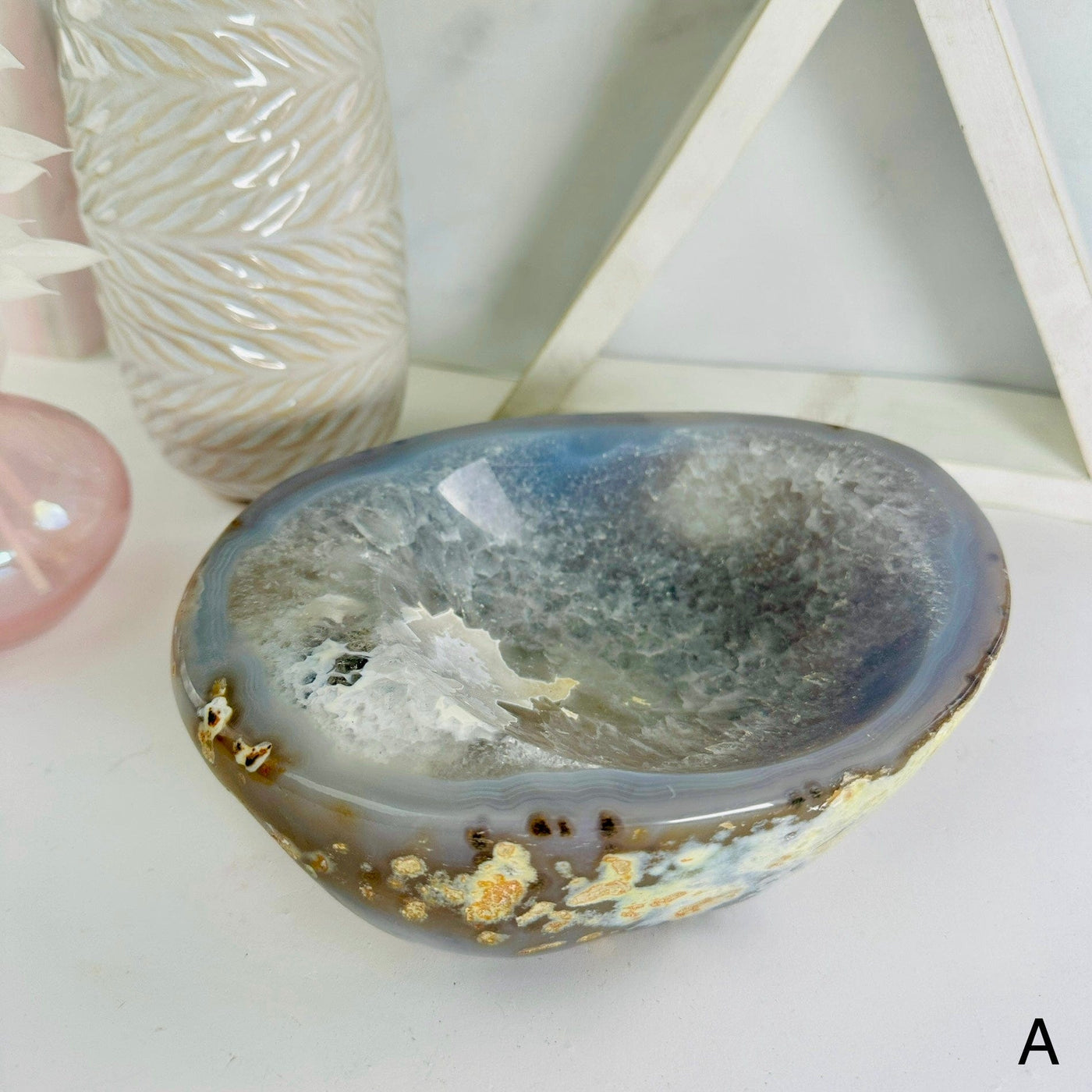  Agate Crystal Bowl YOU CHOOSE variant A labeled