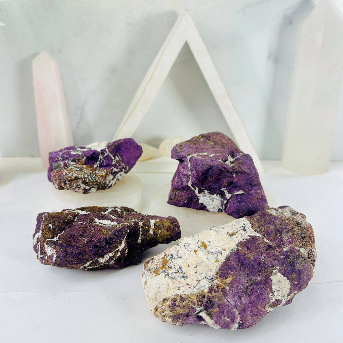 Purpurite Crystal Natural Rough Stone - YOU CHOOSE all four variants