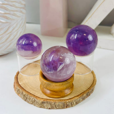 Amethyst Polished Sphere - Crystal Ball - YOU CHOOSE all 3 variants