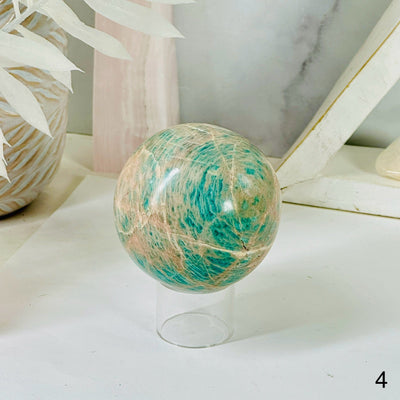Amazonite Sphere - Crystal Ball - You Choose variant 4 labeled