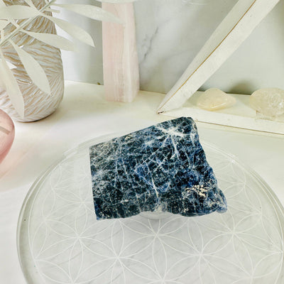  Sodalite Chunk - Rough Crystal side view