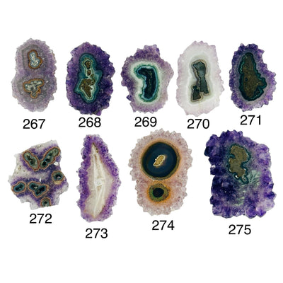 Amethyst Stalactite - Large Crystal Slices - YOU CHOOSE all variants labeled