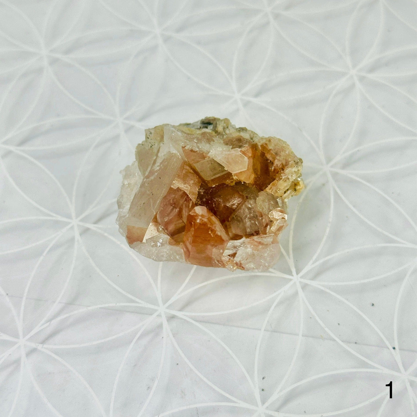 Tangerine Quartz Cluster - Crystal Cluster - YOU CHOOSE variant 1 labeled
