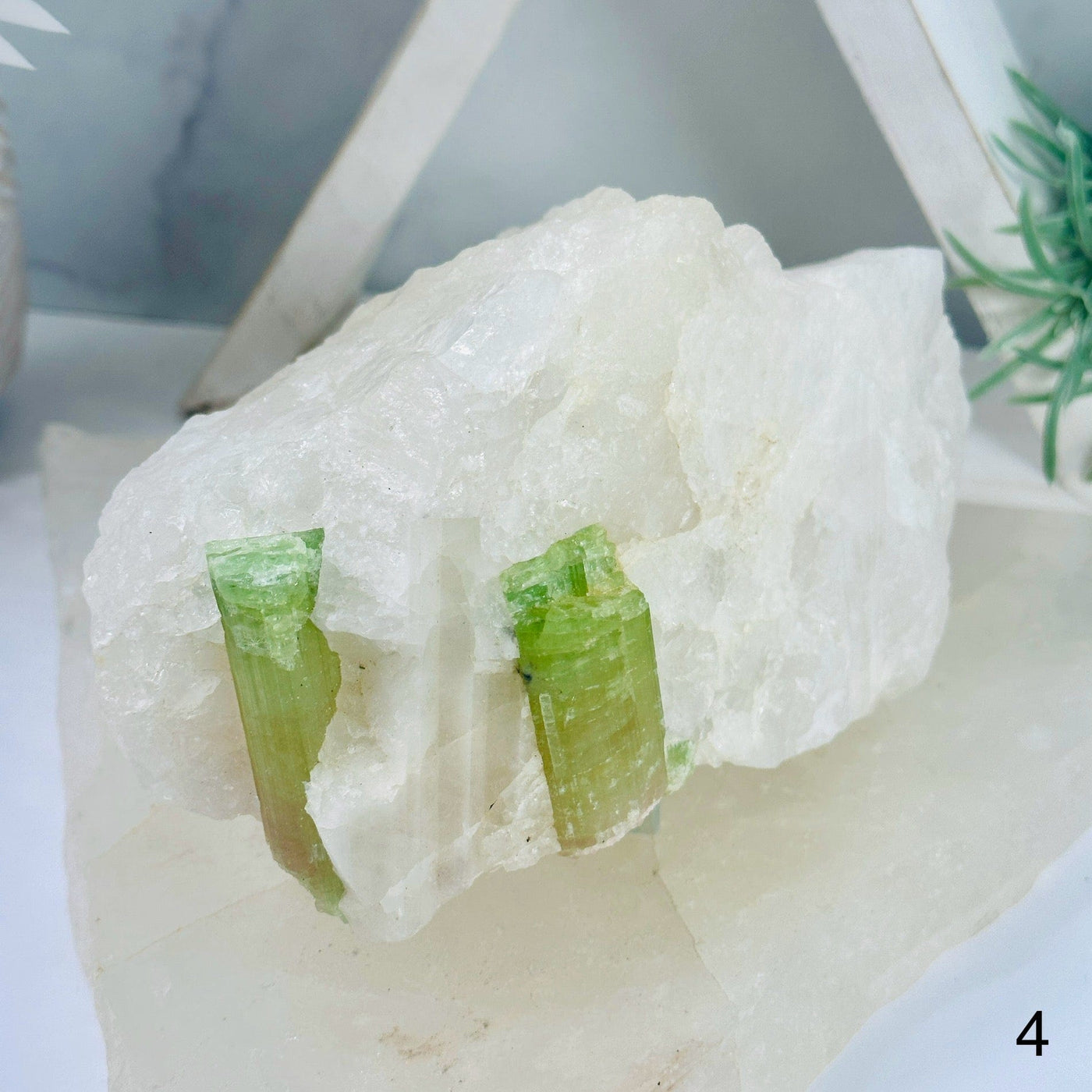 Watermelon Tourmaline Crystals in Matrix - You Choose variant 4 labeled