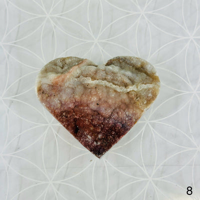 Sugar Druzy Crystal Heart - You Choose variant 8 labeled