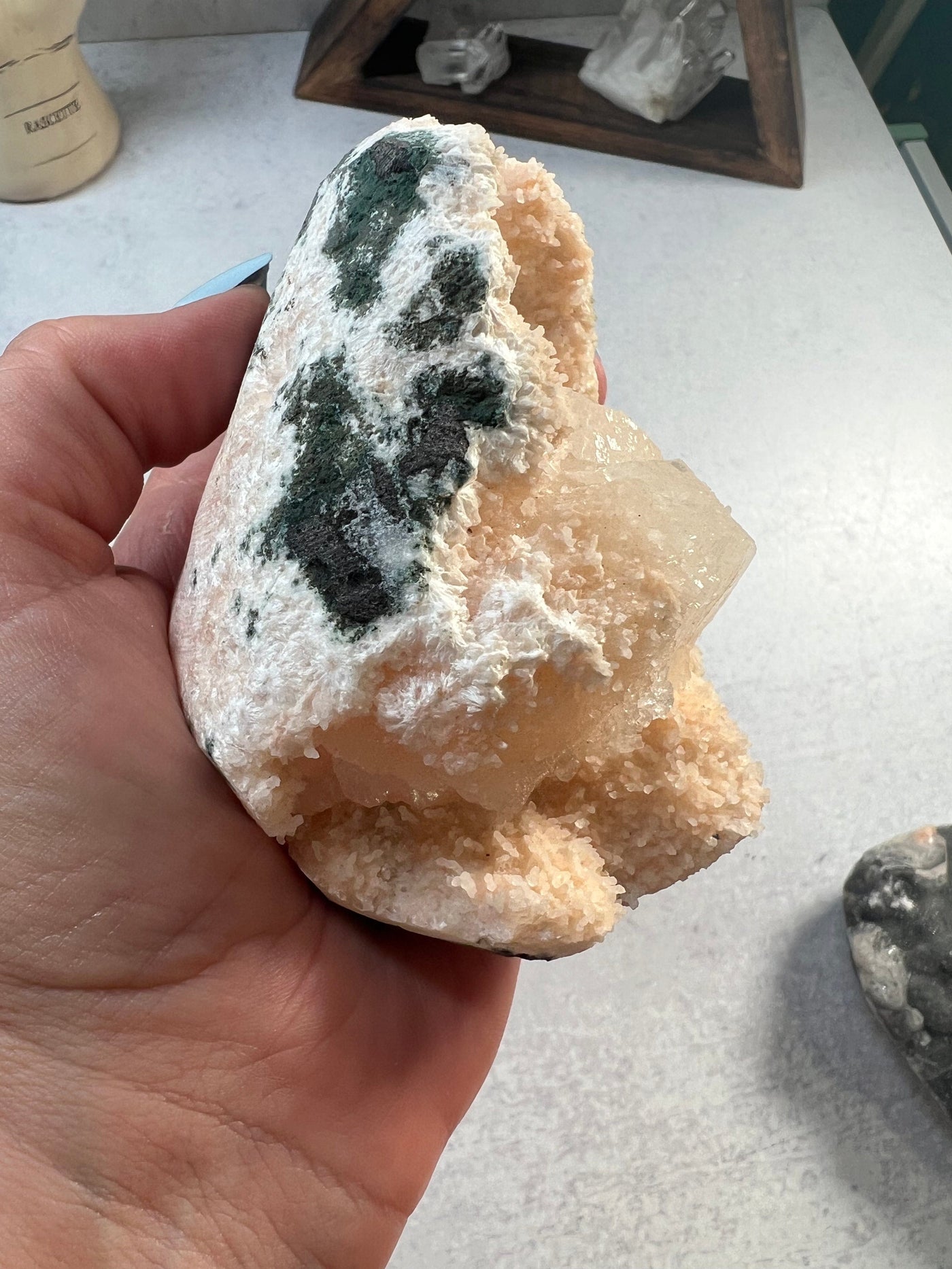 Zeolite Crystal Stilbite on Matrix – Rock Paradise
