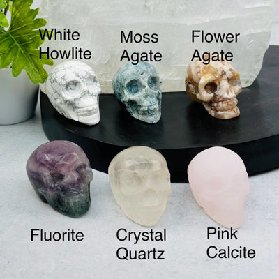Crystal Skulls next to their crystal name, you select the gemstone 