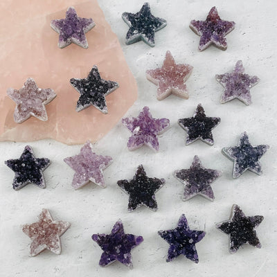 multiple stars displayed to show the differences in the color shades 