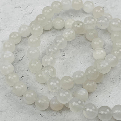 Moonstone Round Bead Bracelets - High Quality -