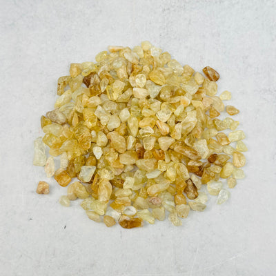 one bag of citrine chips displayed