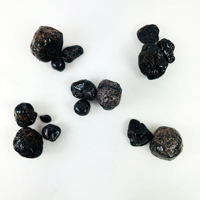 Tumbled Garnet Crystals in sets to show size ranges