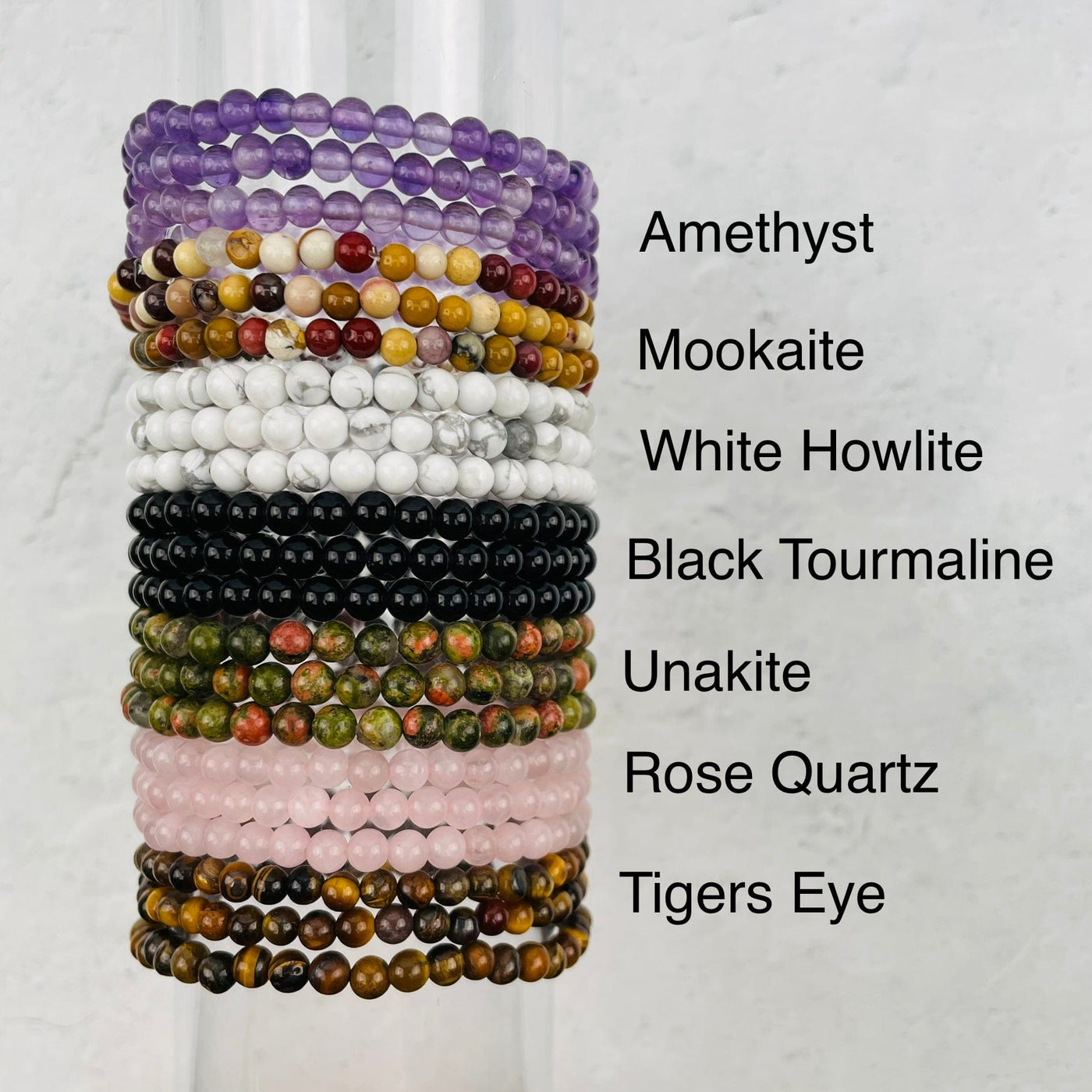 4mm Gemstone Bracelets - You Select the Gemstone -