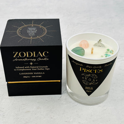 Aromatherapy Zodiac Candles available in pisces 