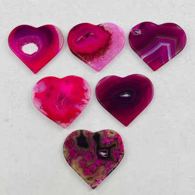 multiple hearts displayed to show the differences in the patterns