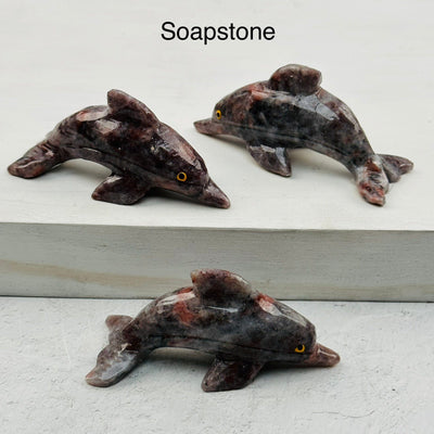 Carved Crystal Dolphin available in soapstone 