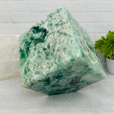Green Fluorite Cube Crystal - 