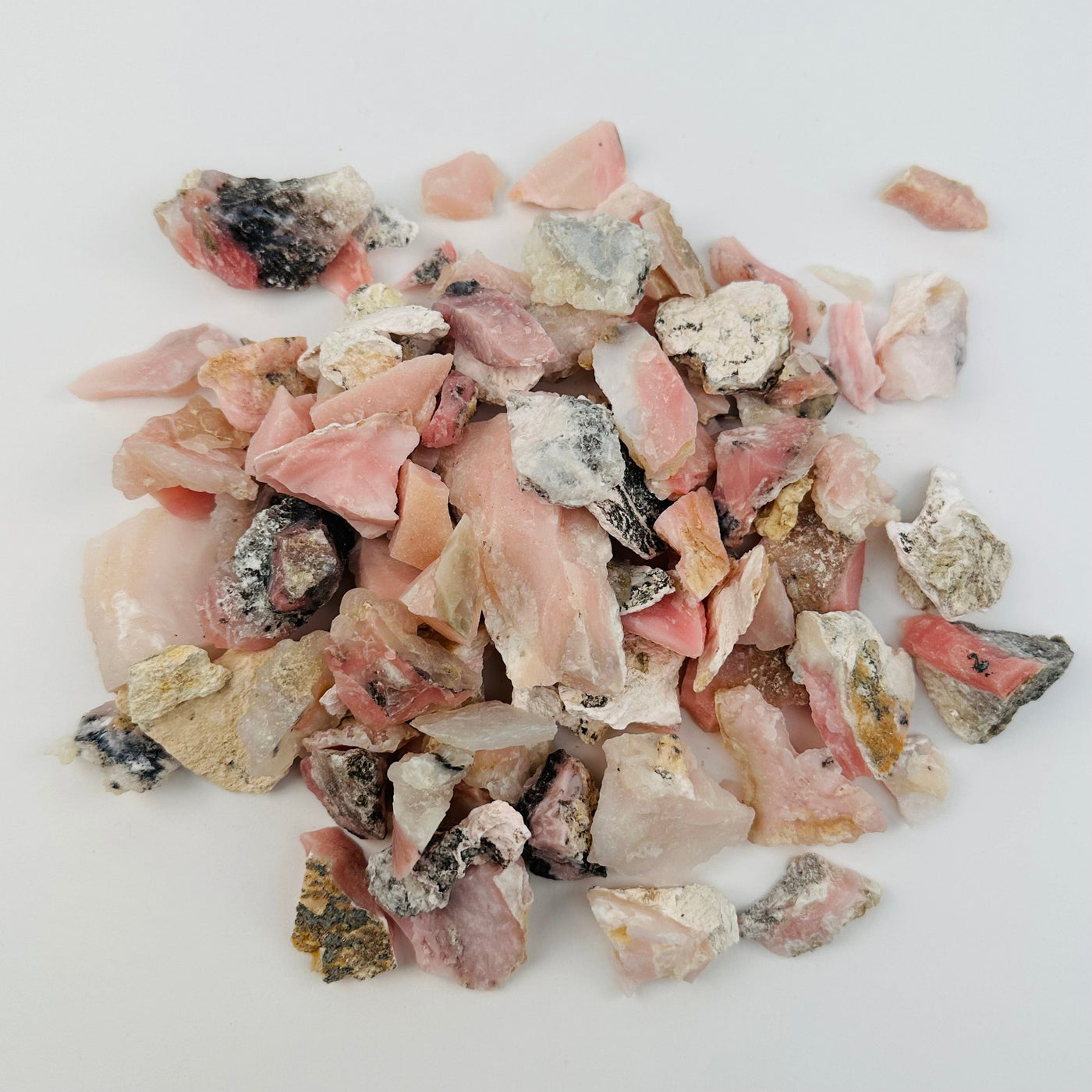 1 lb Bag Rough Pink Opal Crystal Stones