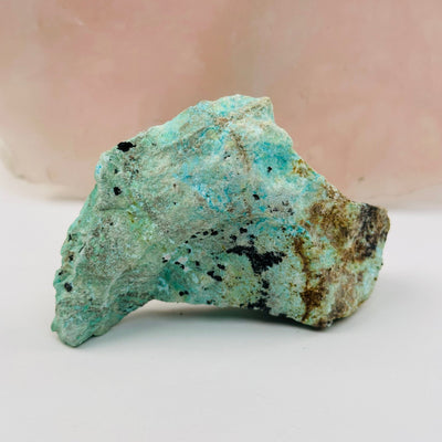 Rough Turquoise with Chrysocolla Crystal displayed as home decor