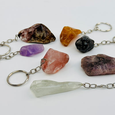 Tumbled Crystal Keychains Crystals Stones Minerals