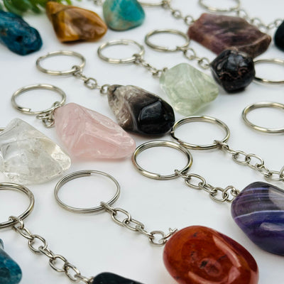 Tumbled Crystal Keychains Crystals Stones Minerals