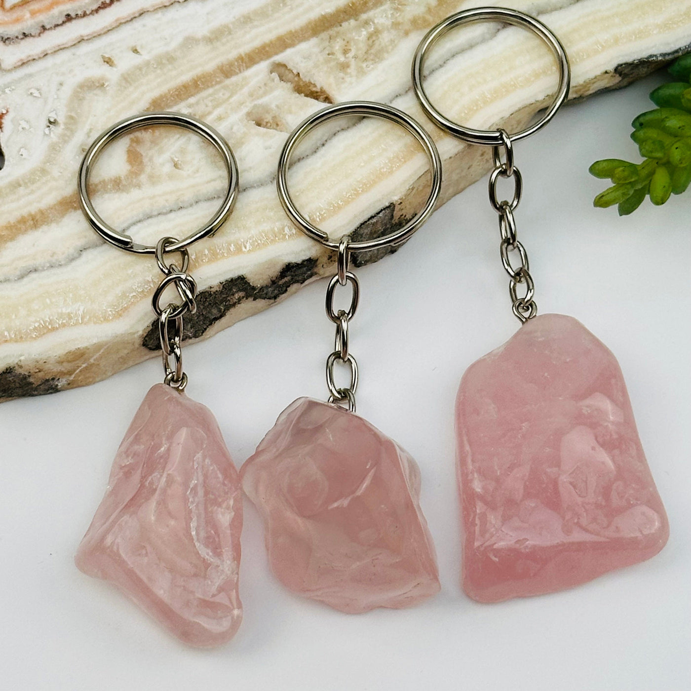 Tumbled Crystal Keychains Crystals Stones Minerals
