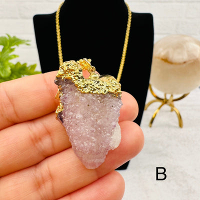 Natural Purple Cactus Quartz Necklace - You Choose - option B