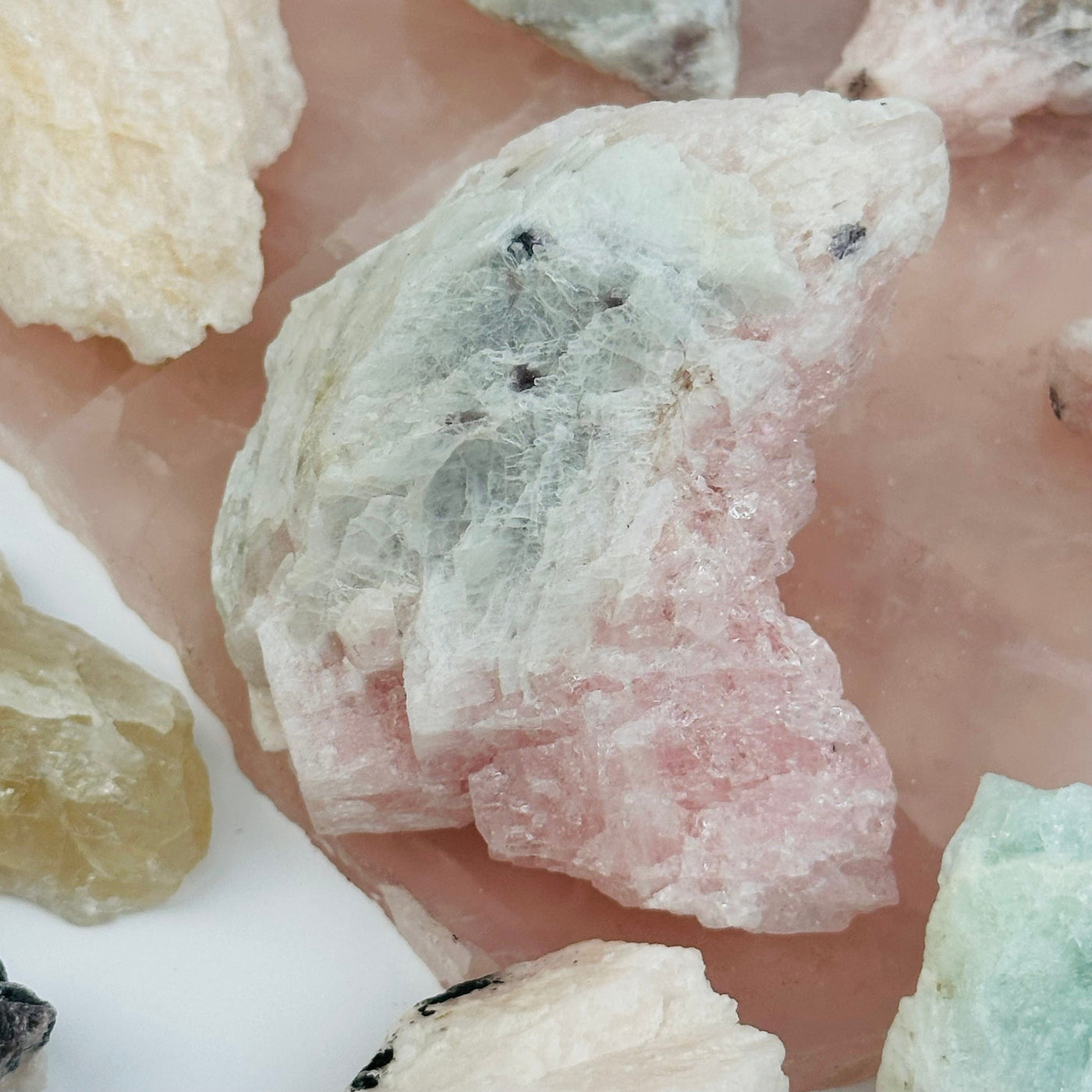 multiple crystals displayed as home decor