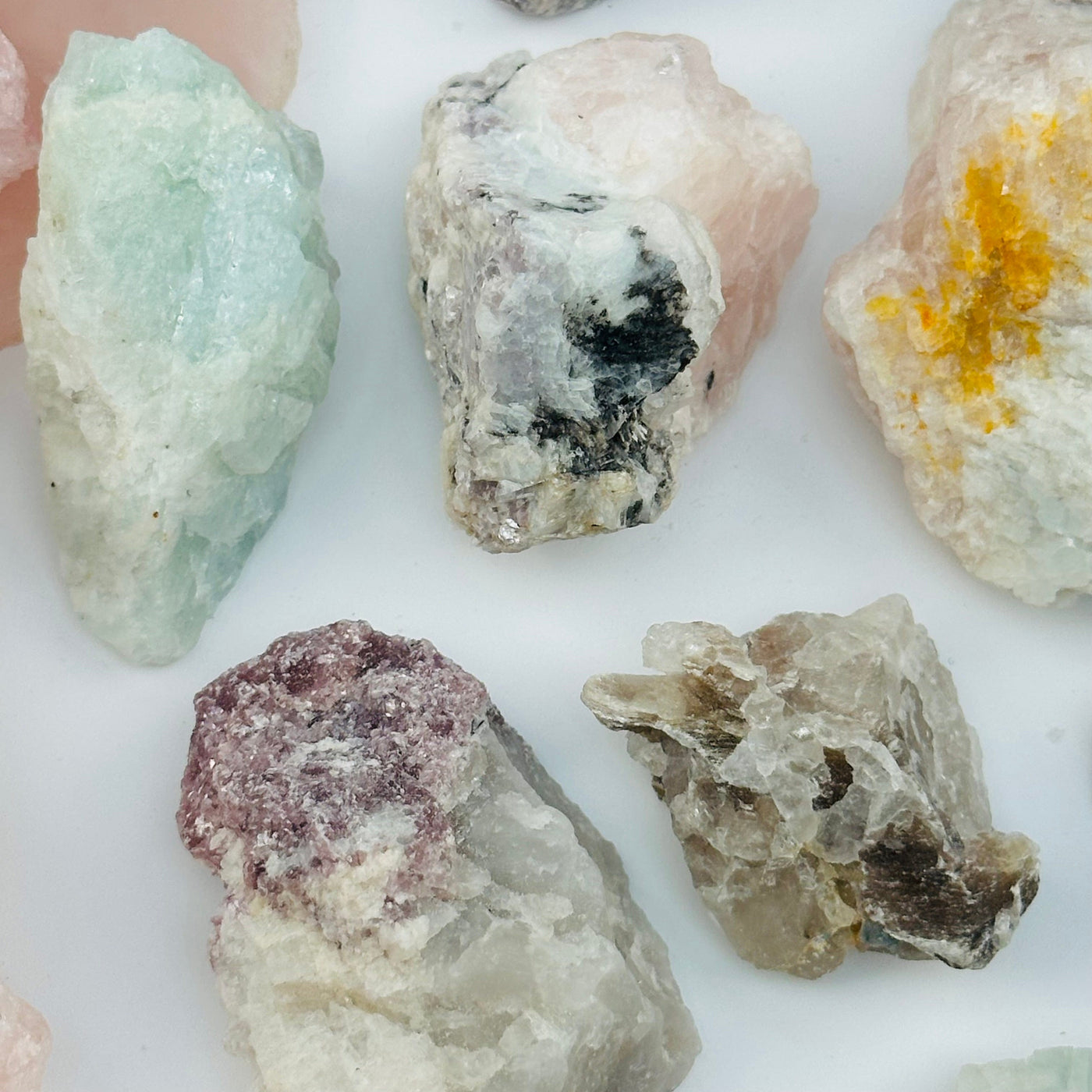 close up of the details on these high quality crystal clusters 