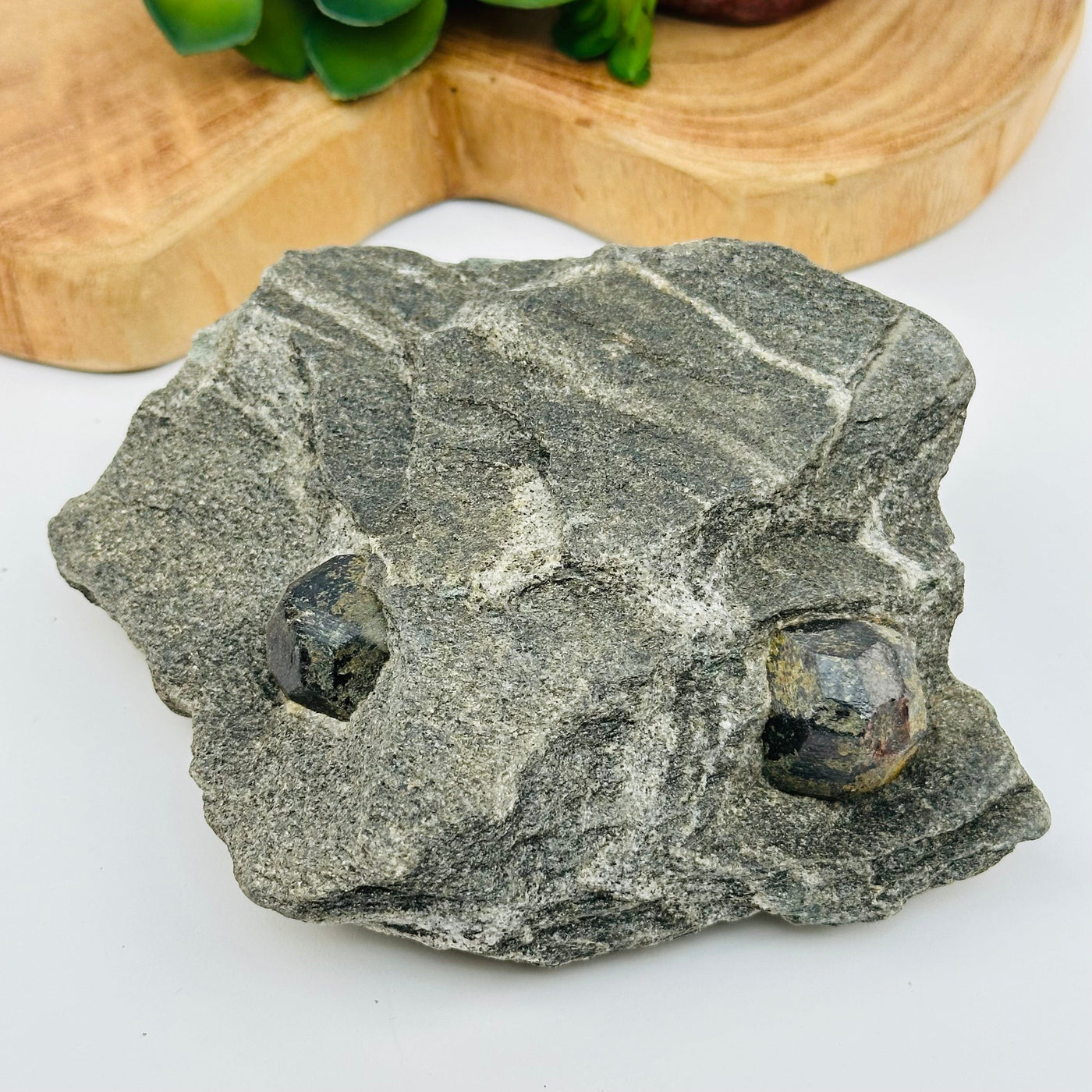 close up of the details on this crystal cluster