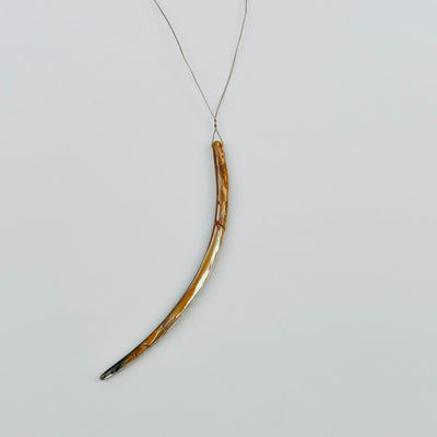 abalone bead on a necklace chain 