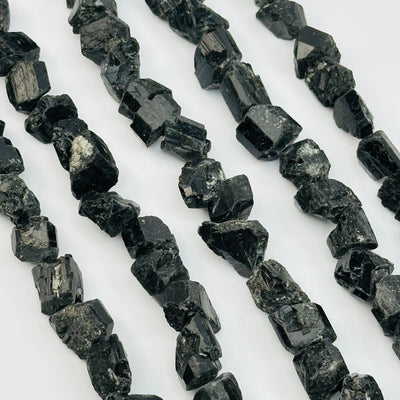 close up of the details on these tourmaline crystal beads 