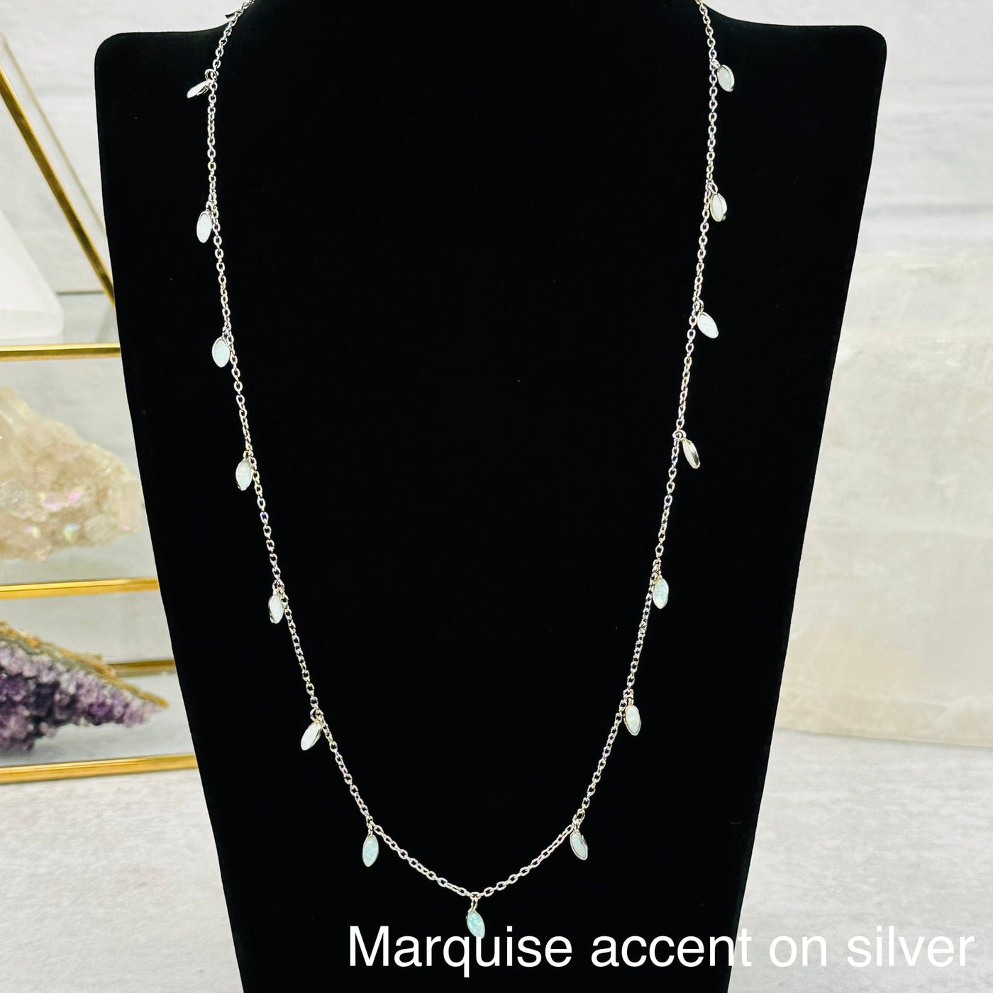 marquise accent on silver 