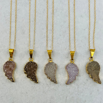 multiple pendants displayed to show the differences in the color shades 