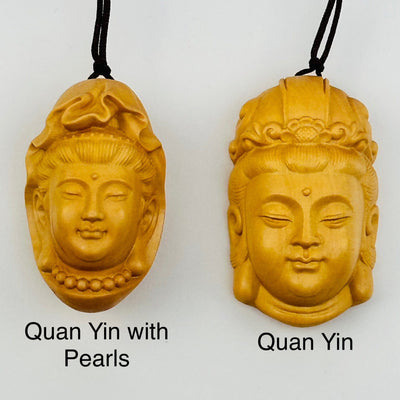 close up of the details. available in quan yin with pearls and without