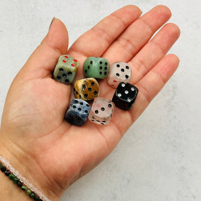 dice in hand for size reference 