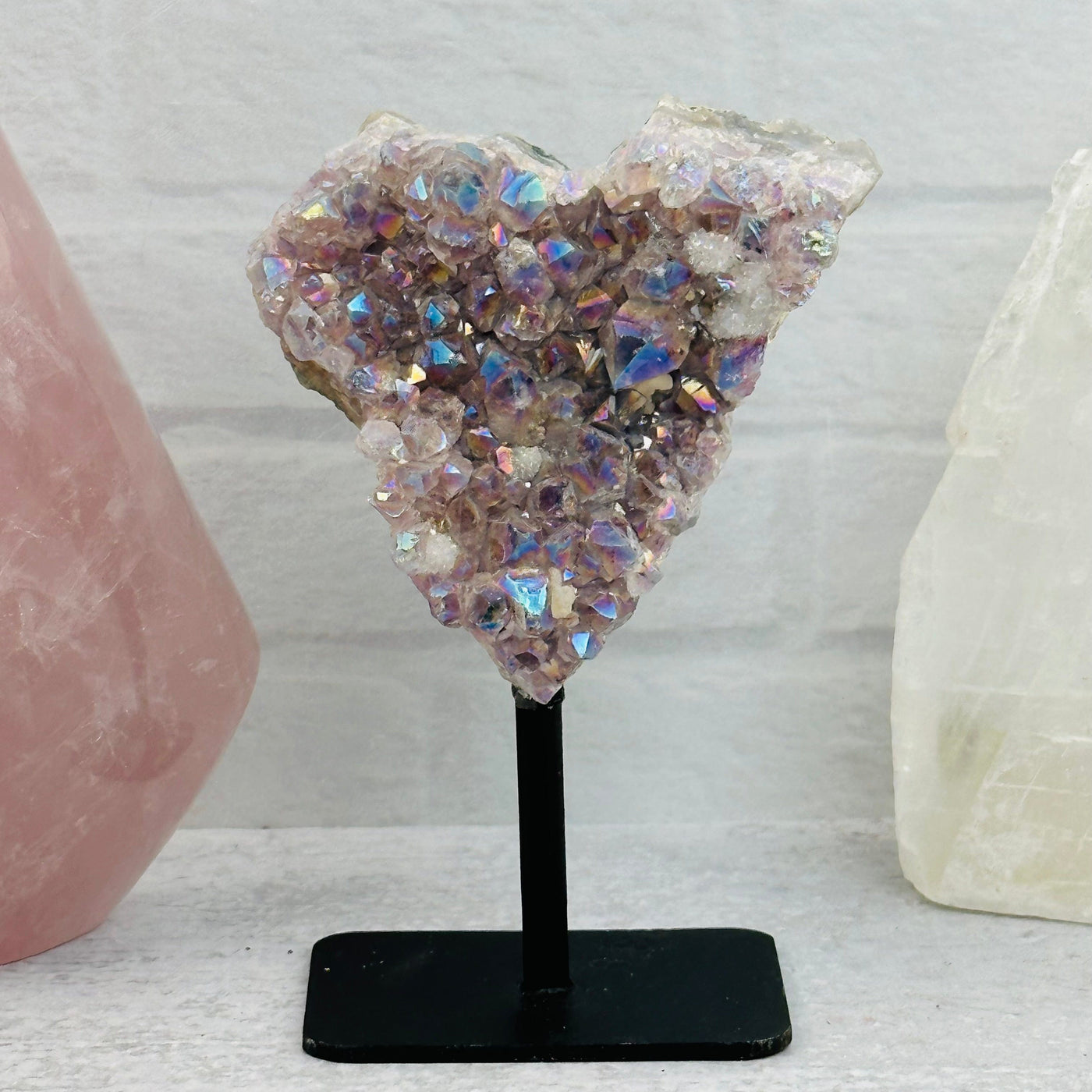 crystal displayed as home decor 