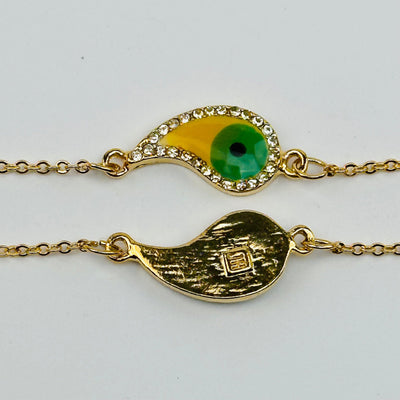 front and back view of the bracelets 