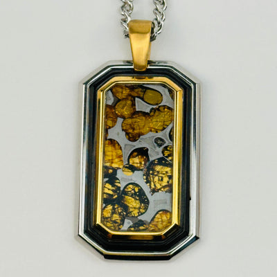 Sericho Pallasaite Meteorite Crystal pendant