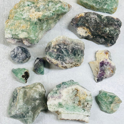 Fluorite Rough Stone - By Weight - Free Formed Fluorite