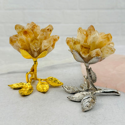 Gemstone Point Roses - You Choose Stone - available in citrine 