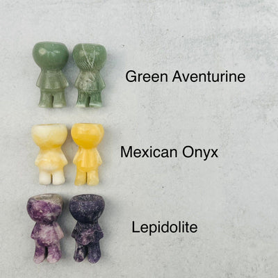 Carved Gemstone Mini Plant Holder - You Choose Stone -