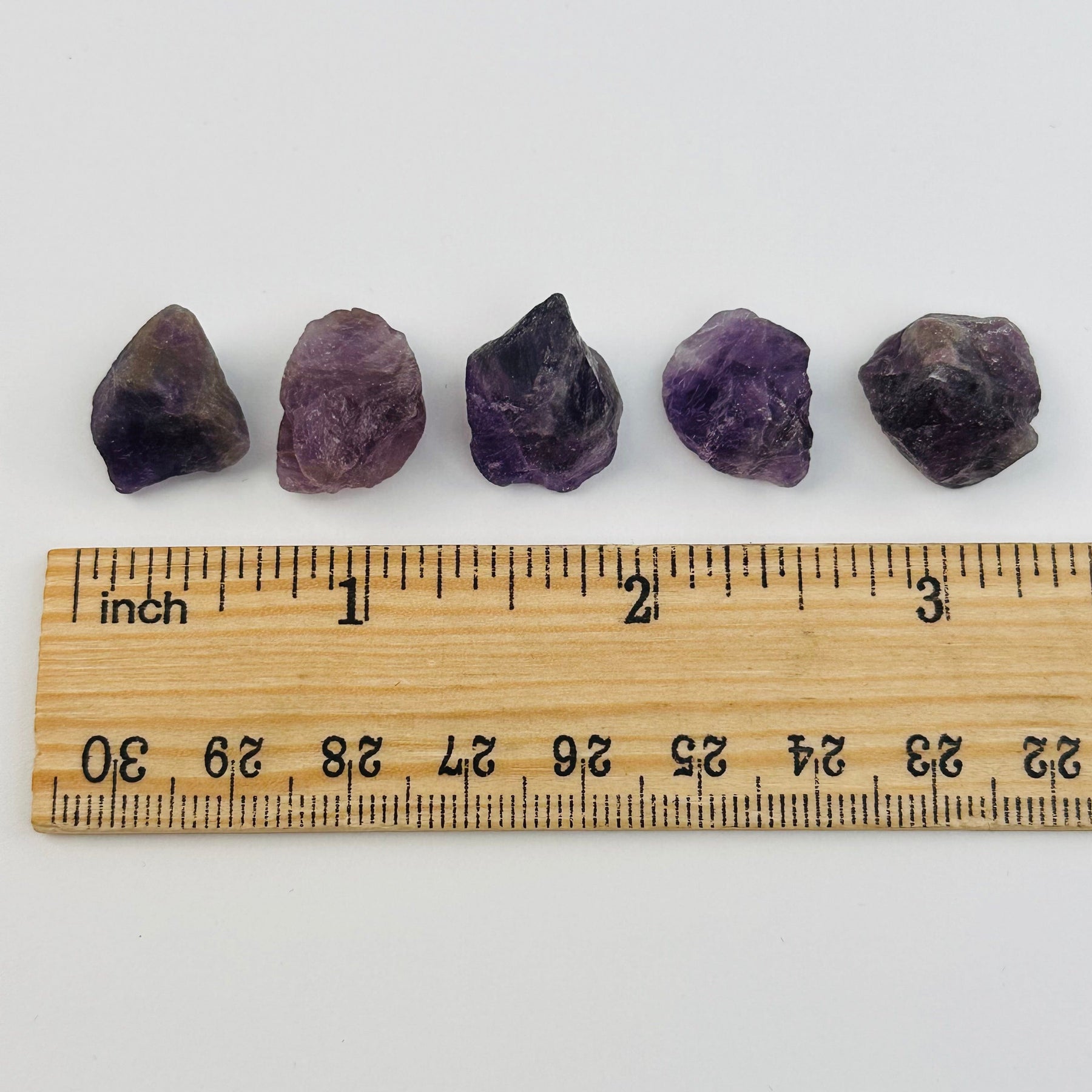 Centered Rocks Amethyst Crystal Bead Rough Stone - Centered Drilled - 5pcs - – Rock ...