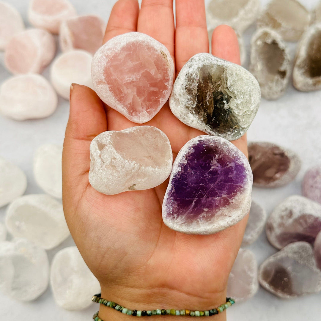 Purple And White Crystal Rock