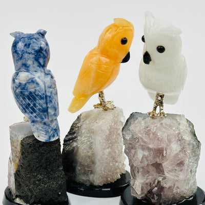 front, back and side view to show the engraved details 