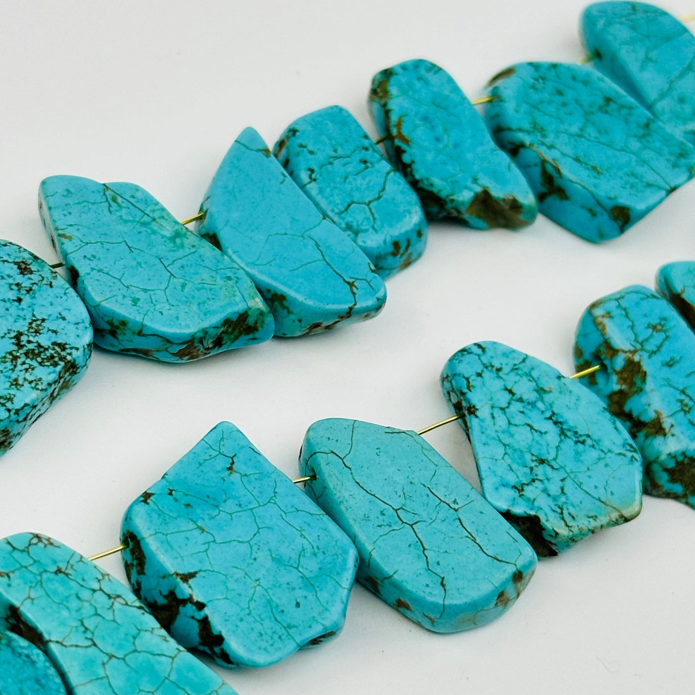 close up of the details on these gemstone beads 