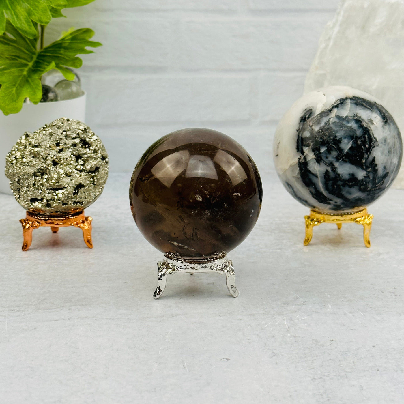 Metal Sphere Stand - Sphere Holder displayed as home decor 