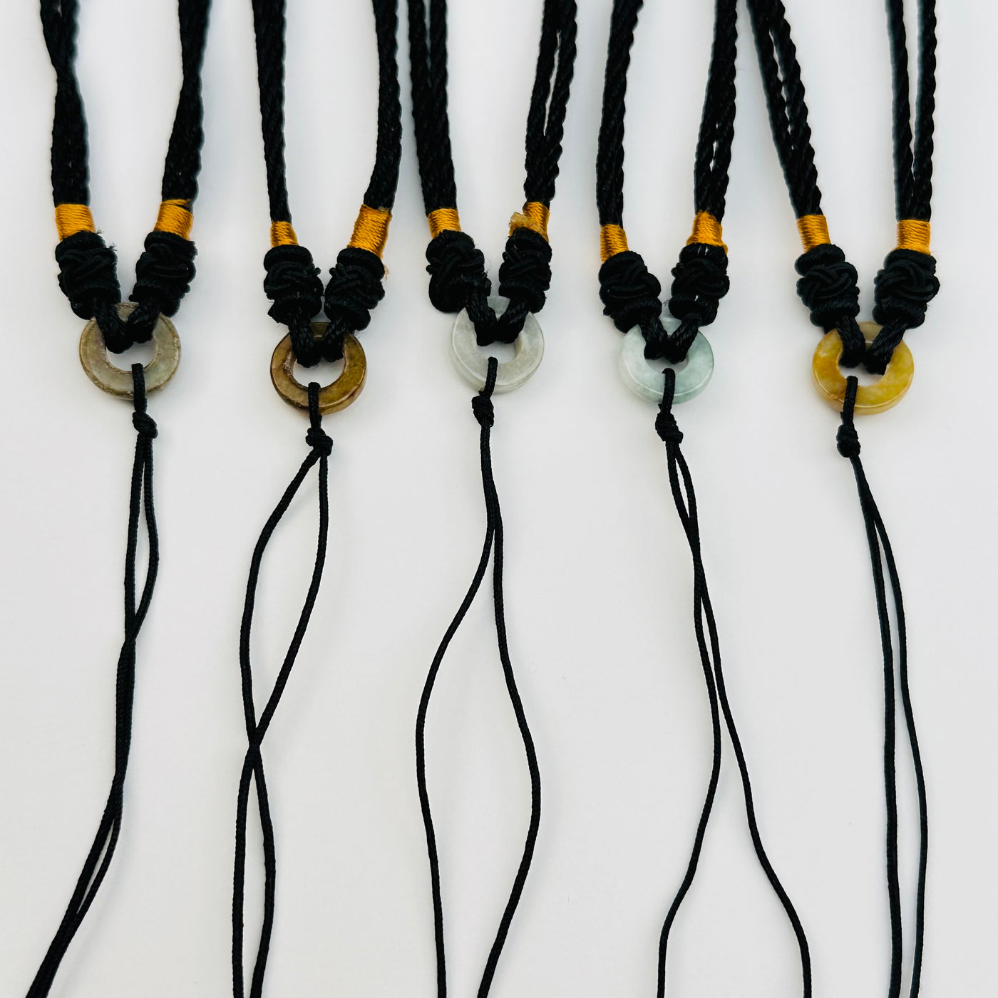 close up of the details on this crystal necklace 