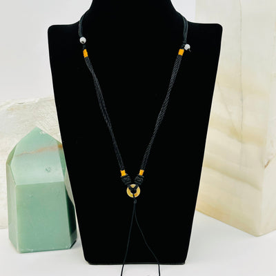 Jade Ring Crystal Necklace